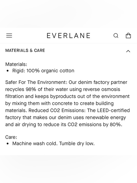 NWOT • Everlane The '90s Cheeky Jean (Curvy) in Washed Black • Women’s 33 x 28.5 - Picture 9 of 13